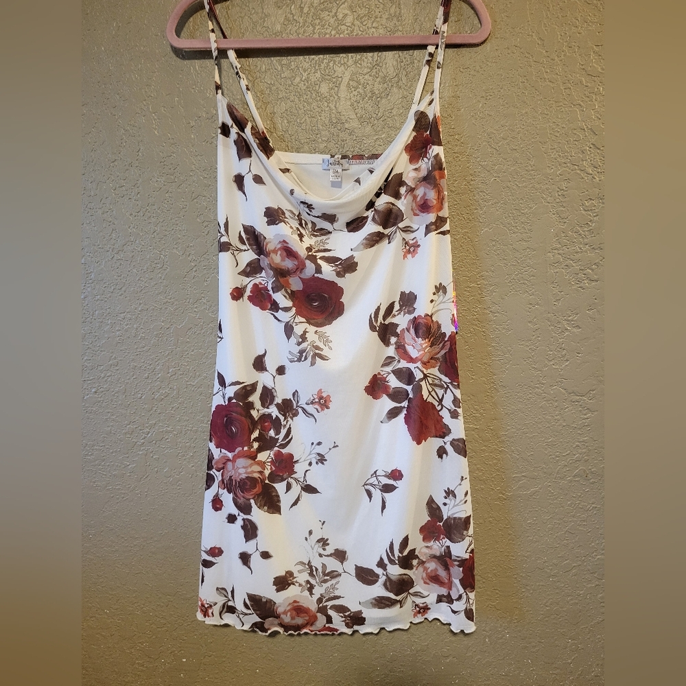 Floral Mini 90s Inspired Dress
